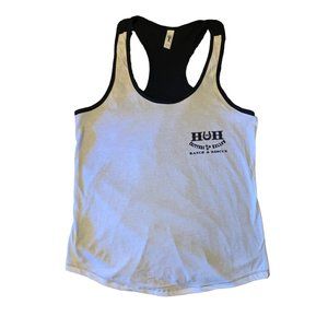 Heart in Hand Critters Hollow Ranch & Rescue Ladies Front Logo 2-Tone Tank L